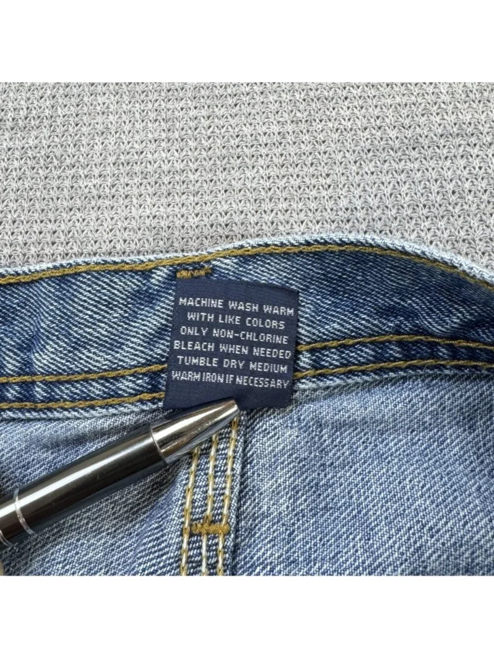 Denim Carpenter Shorts Mens Size 40 Blue Casual Workwear 100% Cotton Pockets